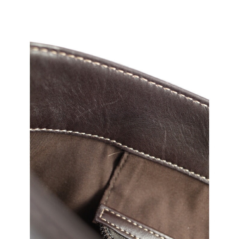 Gucci beige GG monogram canvas brown leather horsebit Tote Shoulder Bag - Picture 8 of 9